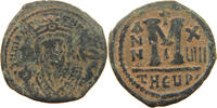 BYZANTINE EMPIRE FOLLIS MAURICE TIBERIUS (582-602) -