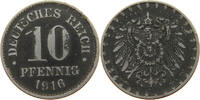 ERSATZMÜNZEN DES 1. WELTKRIEGS 10 PFENNIG EISEN -