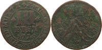 MÜNSTER BISTUM 3 PFENNIG Franz Arnold von Metternich, 1706 - 1718 -