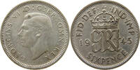 GREAT BRITAIN SIXPENCE GEORGE VI. (1936-1952) -