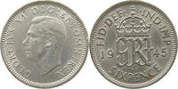 GREAT BRITAIN SIXPENCE GEORGE VI. (1936-1952) -