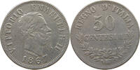 50 CENTESIMI 1867 N ITALY VITTORIO EMANUELE II. (1861-1878) SS