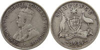 AUSTRALIA 6 PENCE GEORGE V. (1910-1936) -