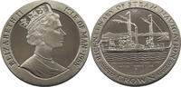 ISLE OF MAN 1 CROWN ELIZABETH II. (1952-2022) BICENTENARY OF STEAM NAVIGATION -