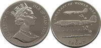ISLE OF MAN 1 CROWN ELIZABETH II. (1952-2022) DOUGLAS DC-3 DAKOTA -