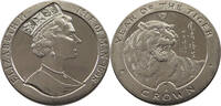 ISLE OF MAN 1 CROWN ELIZABETH II. (1952-2022) YEAR OF TIGER -