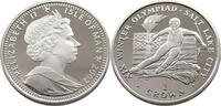ISLE OF MAN 1 CROWN ELIZABETH II. (1952-2022) SALT LAKE CITY SILVER -