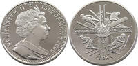 ISLE OF MAN 1 CROWN ELIZABETH II. (1952-2022) OLYMPIC GAMES VANCOUVER SILVER -