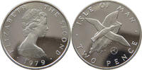 ISLE OF MAN 2 PENCE ELIZABETH II. (1952-2022) SILVER -