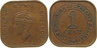 MALAYA 1 CENT GEORGE VI. (1936-1952) -