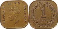MALAYA 1 CENT GEORGE VI. (1936-1952) -