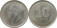 MALAYA 10 CENTS GEORGE VI. (1936-1952) -
