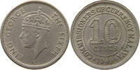 MALAYA 10 CENTS GEORGE VI. (1936-1952) -
