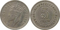 MALAYA 5 CENTS GEORGE VI. (1936-1952) -