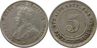 STRAITS SETTLEMENTS 5 CENTS GEORGE V. (1910-1936) -