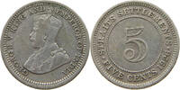 STRAITS SETTLEMENTS 5 CENTS GEORGE V. (1910-1936) -