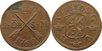 SWEDEN 2 ÖRE ADOLF FRIEDRICH (1751-1771) -