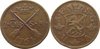 SWEDEN 2 ÖRE ADOLF FRIEDRICH (1751-1771) -