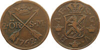 SWEDEN 2 ÖRE ADOLF FRIEDRICH (1751-1771) -