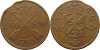 SWEDEN 2 ÖRE ADOLF FRIEDRICH (1751-1771) -