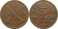 SWEDEN 2 ÖRE ADOLF FRIEDRICH (1751-1771) -