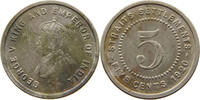 STRAITS SETTLEMENTS 5 CENTS GEORGE V. (1910-1936) -