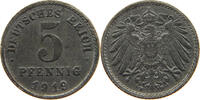 ERSATZMÜNZEN DES 1. WELTKRIEGS 5 PFENNIG 1919 F VZ- 10,00 EUR  plus 5,99 EUR verzending