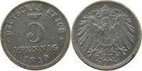 ERSATZMÜNZEN DES 1. WELTKRIEGS 5 PFENNIG 1919 G SS 8,00 EUR  plus 5,99 EUR verzending