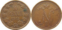 FINLAND 10 PENNIÄ NIKOLAUS II. (1894-1917) -