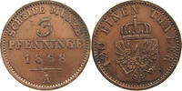 BRANDENBURG PREUßEN 3 PFENNIG Wilhelm I. 1861-1888 -
