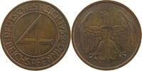 WEIMARER REPUBLIK 4 REICHSPFENNIG -