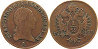 HAUS HABSBURG 1/2 KREUZER FRANZ II. (1792-1835) -