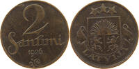 LATVIA 2 SANTIMI -