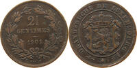 LUXEMBOURG 2 1/2 CENTIMES ADOLPH (1890-1905) BAPTH -