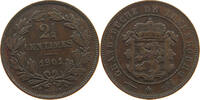 LUXEMBOURG 2 1/2 CENTIMES ADOLPH (1890-1905) -