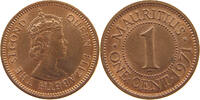 MAURITIUS 1 CENT ELIZABETH II. (1952-2022) -