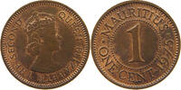 MAURITIUS 1 CENT ELIZABETH II. (1952-2022) -