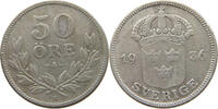 SWEDEN 50 ÖRE GUSTAV V. (1907-1950) -