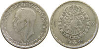 SWEDEN 1 KRONA GUSTAV V. (1907-1950) -