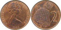 COOK ISLANDS 2 CENTS 1983 ELIZABETH II. (1952-2022) VZ 7,00 EUR  plus 5,99 EUR verzending