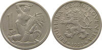 CZECHOSLOVAKIA 1 KORUNA -