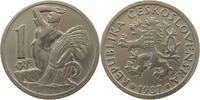 CZECHOSLOVAKIA 1 KORUNA -