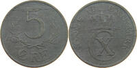 DENMARK 5 ÖRE CHRISTIAN X. (1912-1947) -