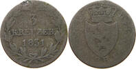 NASSAU 3 KREUZER Wilhelm 1816-1839 -
