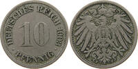 10 PFENNIG 1903 F KAISERREICH DOUBLE STRUCK EAGLE S