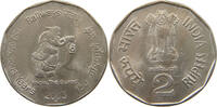 INDIA 2 RUPEES OVERSTRUCK -