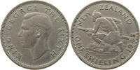NEW ZEALAND 1 SHILLING GEORGE VI. (1936-1952) -