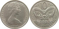 NEW ZEALAND 1 SHILLING ELIZABETH II. (1952-2022) -