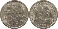 PORTUGAL 2 1/2 ESCUDOS -