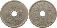 DENMARK 25 ÖRE CHRISTIAN X. (1912-1947) -